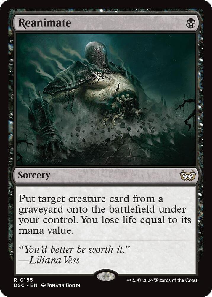 Reanimate 155 card from Commander: Duskmourn: House of Horror