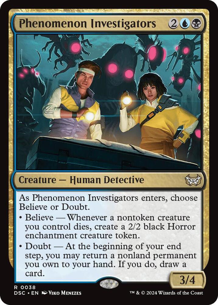 Phenomenon Investigators 38 card from Commander: Duskmourn: House of Horror