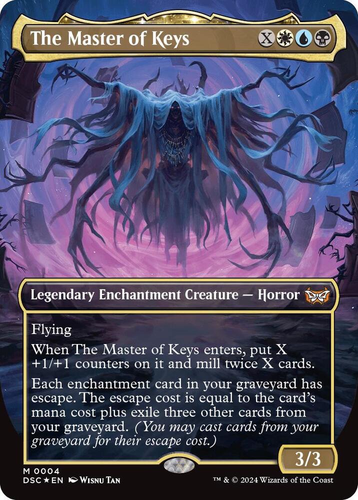 The Master of Keys (Borderless) 4 card from Commander: Duskmourn: House of Horror
