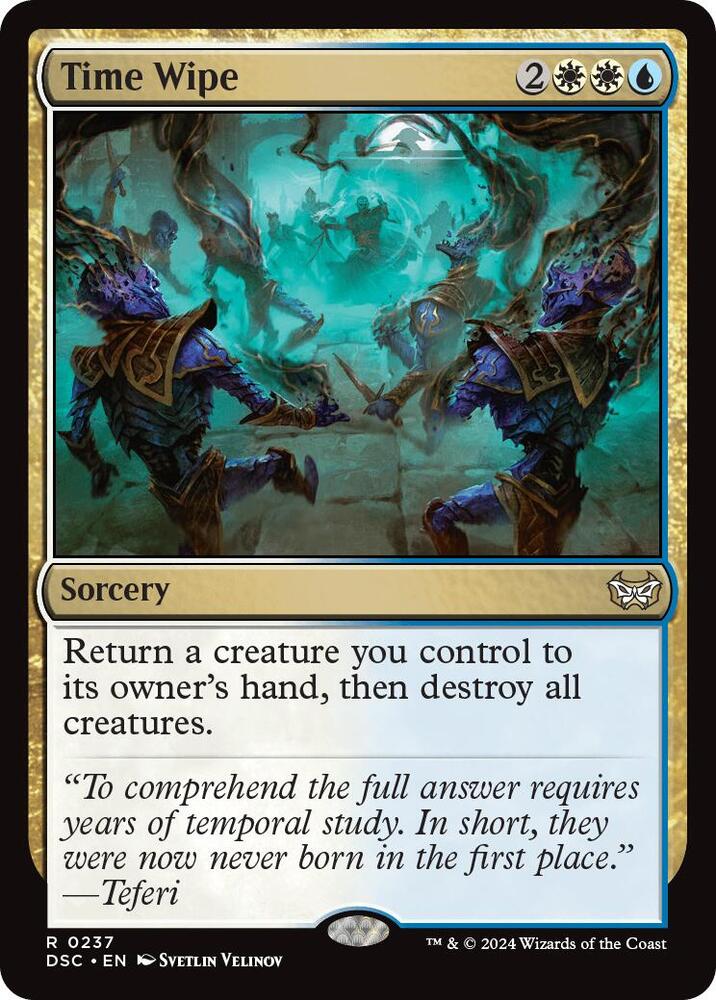 Time Wipe 237 card from Commander: Duskmourn: House of Horror