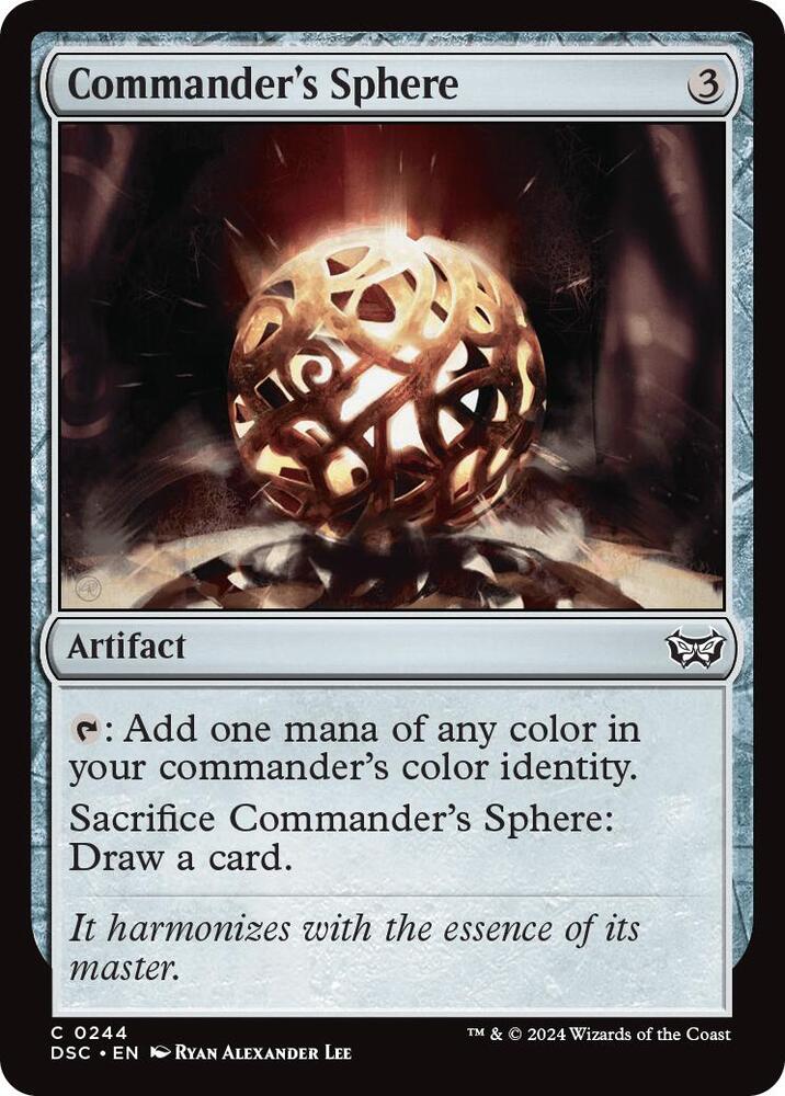 Commander's Sphere 244 card from Commander: Duskmourn: House of Horror