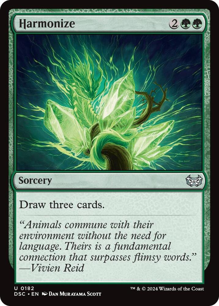 Harmonize 182 card from Commander: Duskmourn: House of Horror
