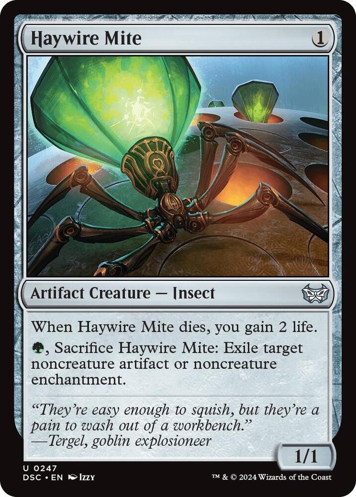 Haywire Mite 247 card from Commander: Duskmourn: House of Horror