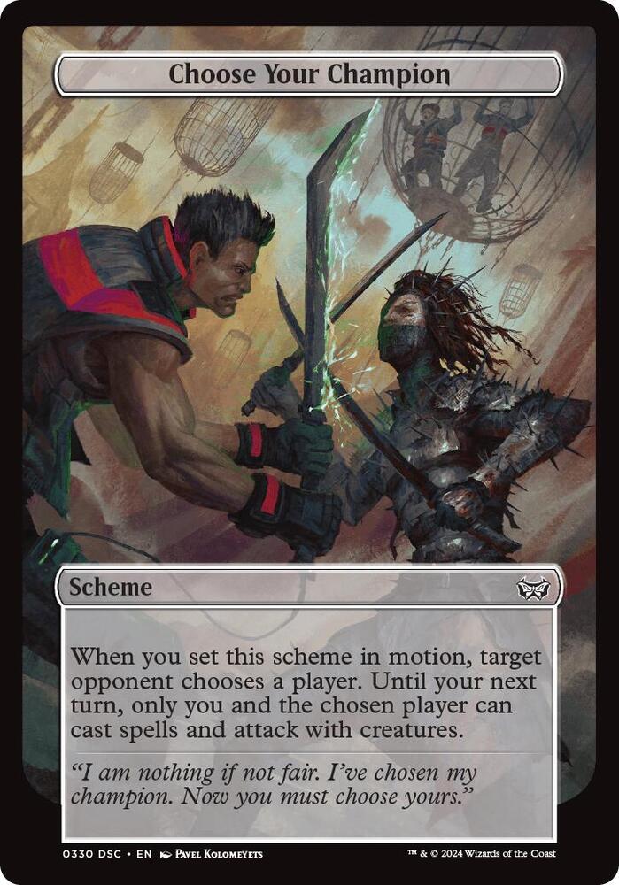Choose Your Champion (Full Art) 330 card from Archenemy: Duskmourn