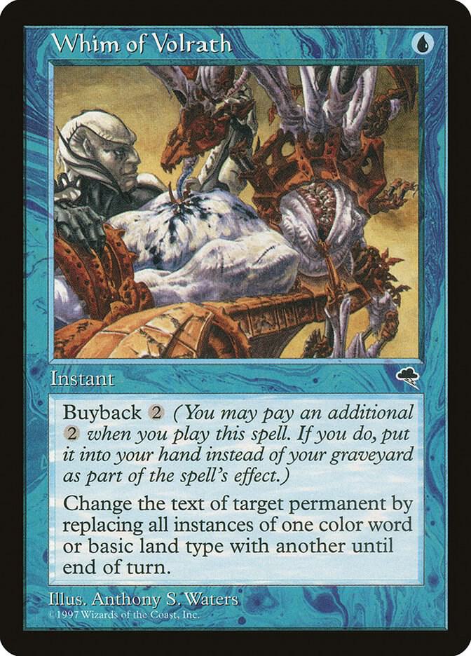 Whim of Volrath 102 card from Tempest