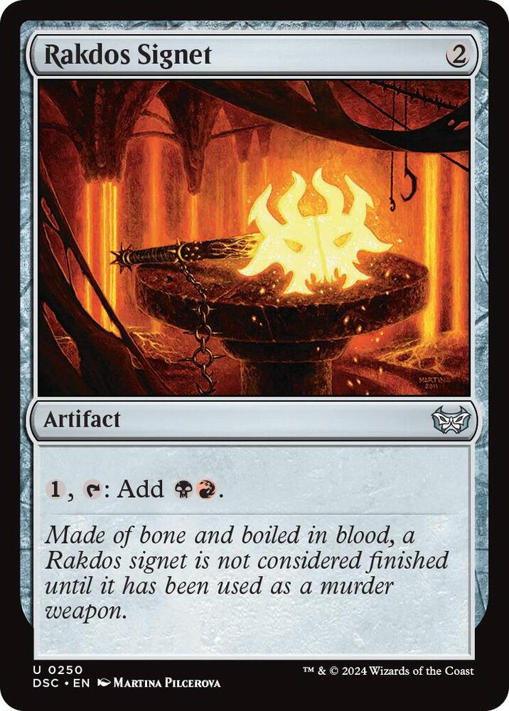 Rakdos Signet 250 card from Commander: Duskmourn: House of Horror