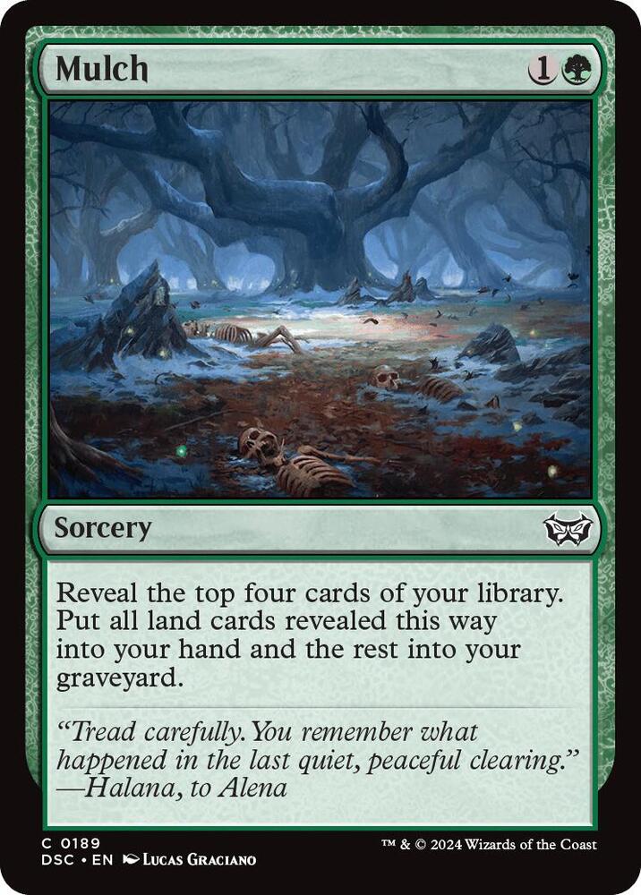 Mulch 189 card from Commander: Duskmourn: House of Horror