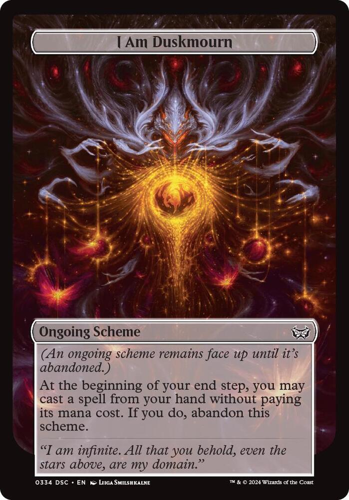 I Am Duskmourn (Full Art) 334 card from Archenemy: Duskmourn