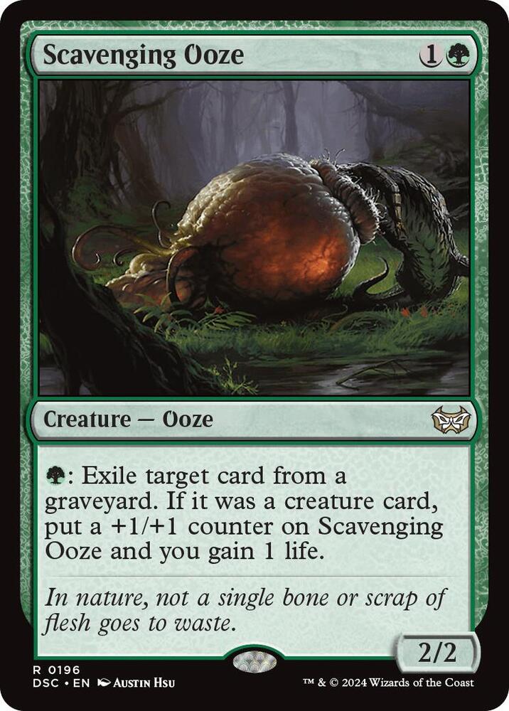 Scavenging Ooze 196 card from Commander: Duskmourn: House of Horror