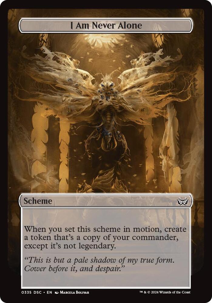 I Am Never Alone (Full Art) 335 card from Archenemy: Duskmourn