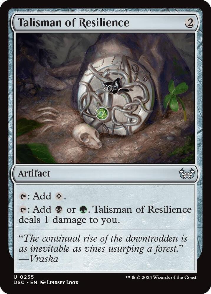 Talisman of Resilience 255 card from Commander: Duskmourn: House of Horror