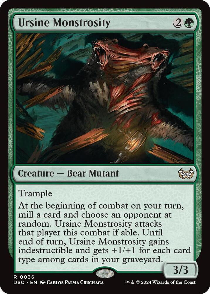 Ursine Monstrosity 36 card from Commander: Duskmourn: House of Horror