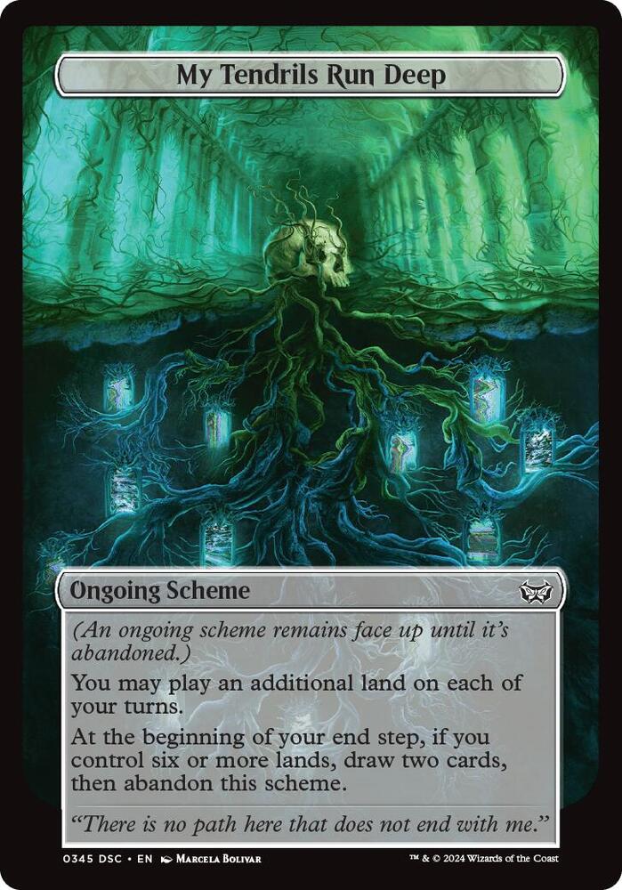 My Tendrils Run Deep (Full Art) 345 card from Archenemy: Duskmourn