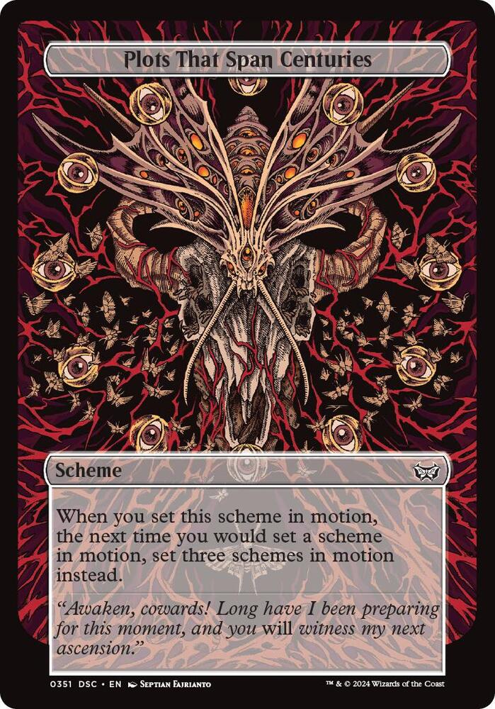 Plots That Span Centuries (Full Art) 351 card from Archenemy: Duskmourn