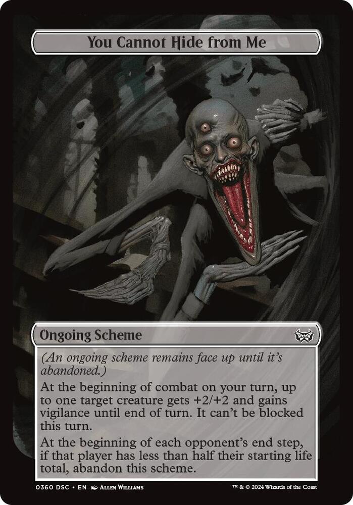 You Cannot Hide from Me (Full Art) 360 card from Archenemy: Duskmourn