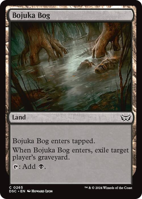 Bojuka Bog 265 card from Commander: Duskmourn: House of Horror
