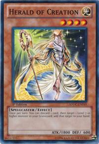 Herald of Creation SDDC-EN019 card from Structure Deck: Dragons Collide