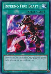 Inferno Fire Blast SDDC-EN026 card from Structure Deck: Dragons Collide