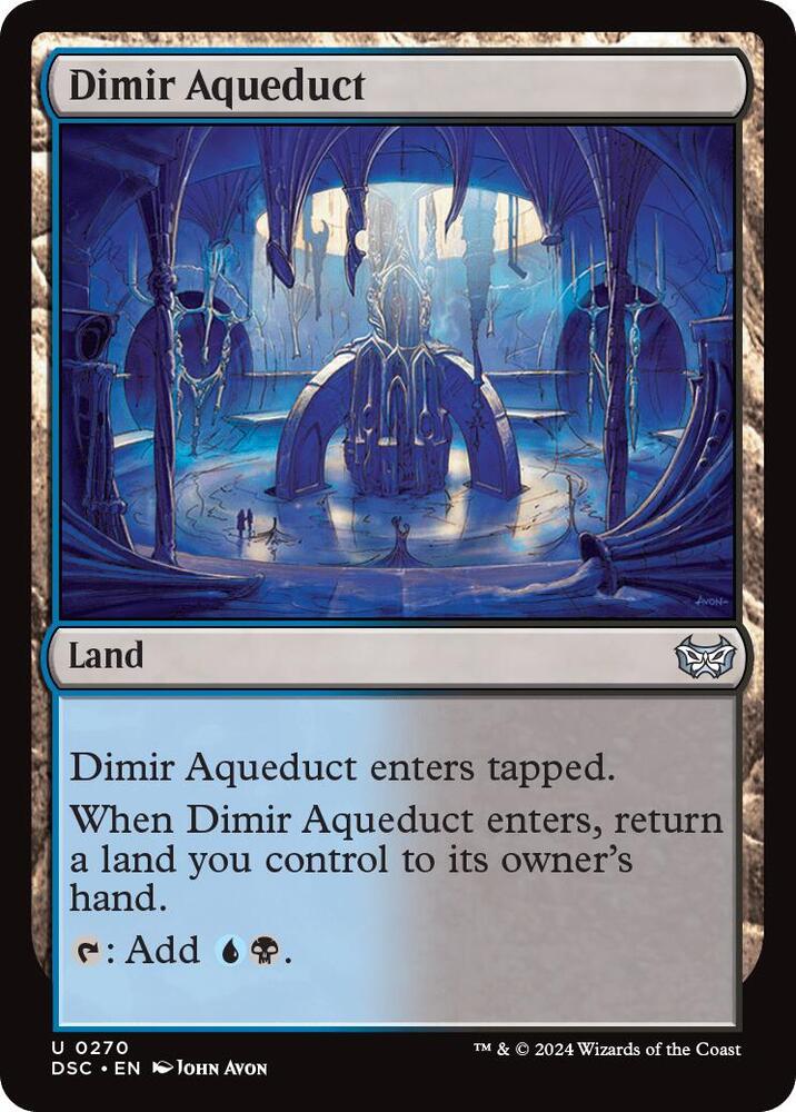Dimir Aqueduct 270 card from Commander: Duskmourn: House of Horror