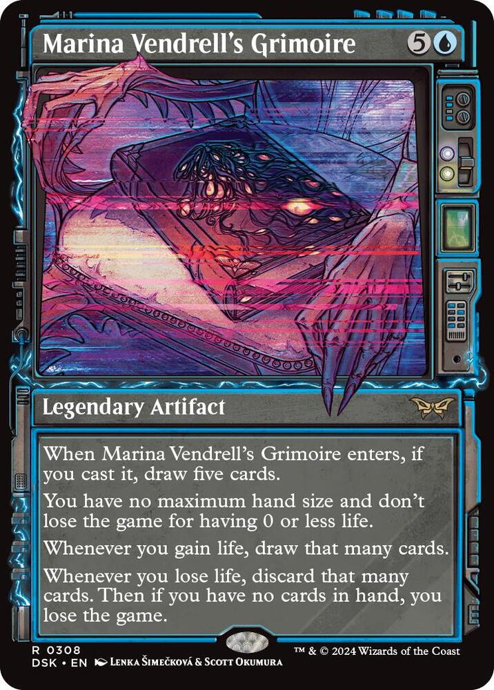 Marina Vendrell's Grimoire (Showcase) 308 card from Duskmourn: House of Horror