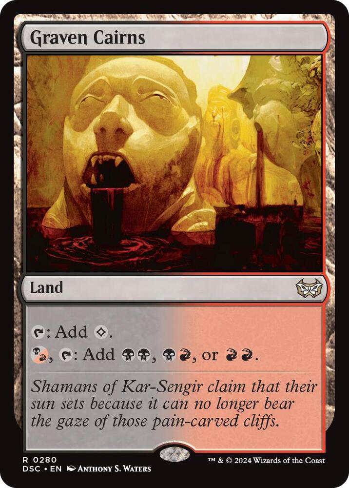 Graven Cairns 280 card from Commander: Duskmourn: House of Horror