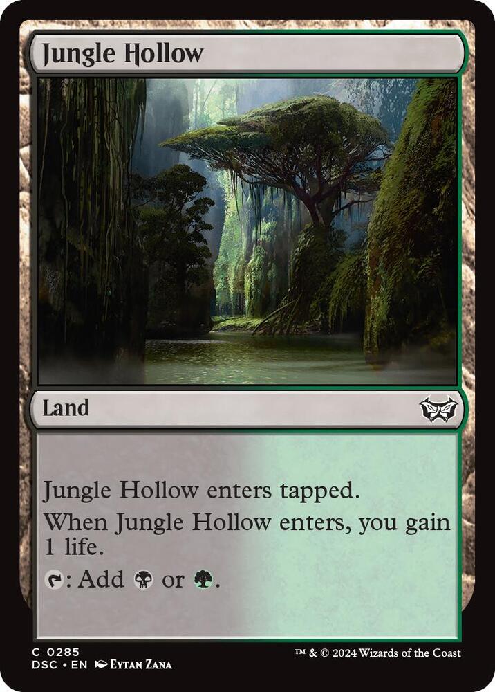 Jungle Hollow 285 card from Commander: Duskmourn: House of Horror