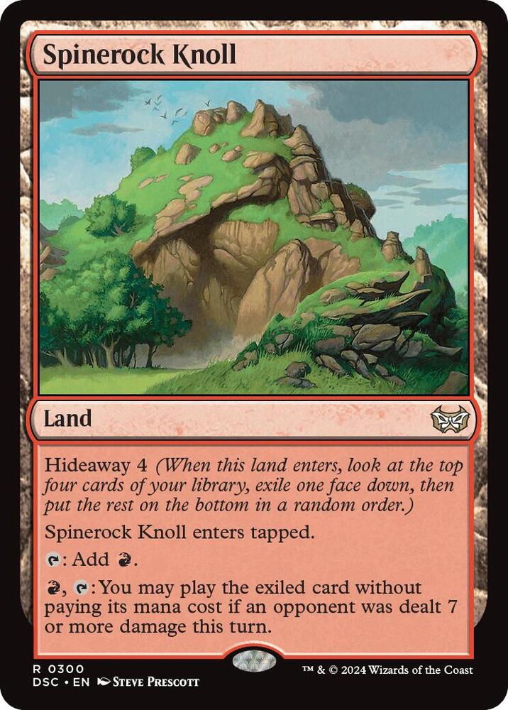Spinerock Knoll 300 card from Commander: Duskmourn: House of Horror