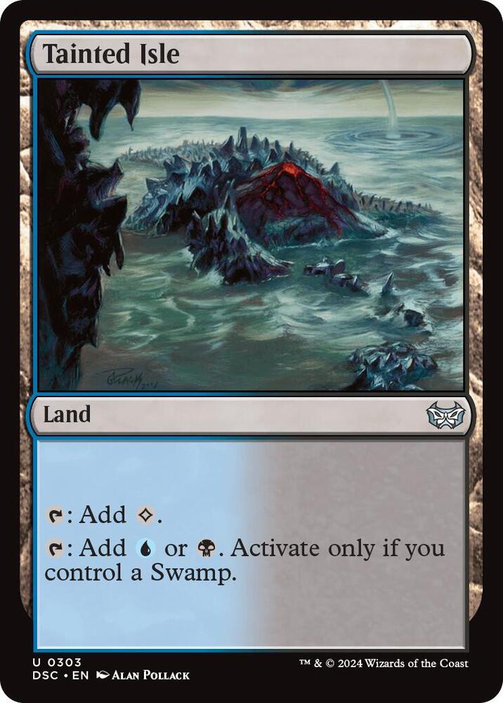 Tainted Isle 303 card from Commander: Duskmourn: House of Horror