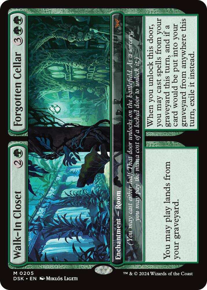 Walk-In Closet // Forgotten Cellar 205 card from Duskmourn: House of Horror