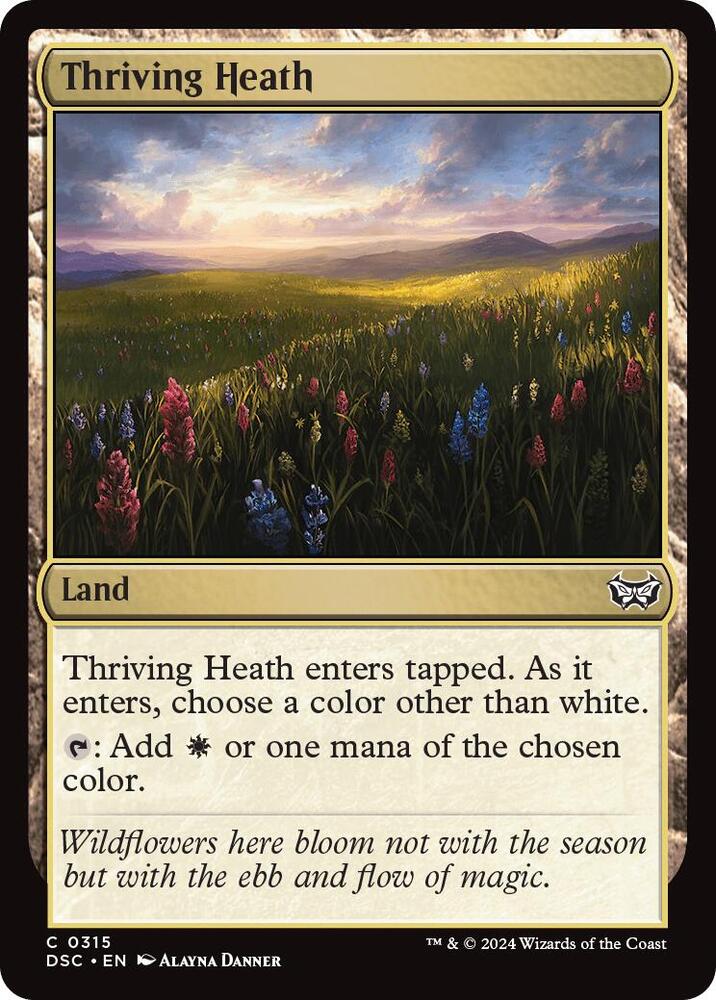 Thriving Heath 315 card from Commander: Duskmourn: House of Horror