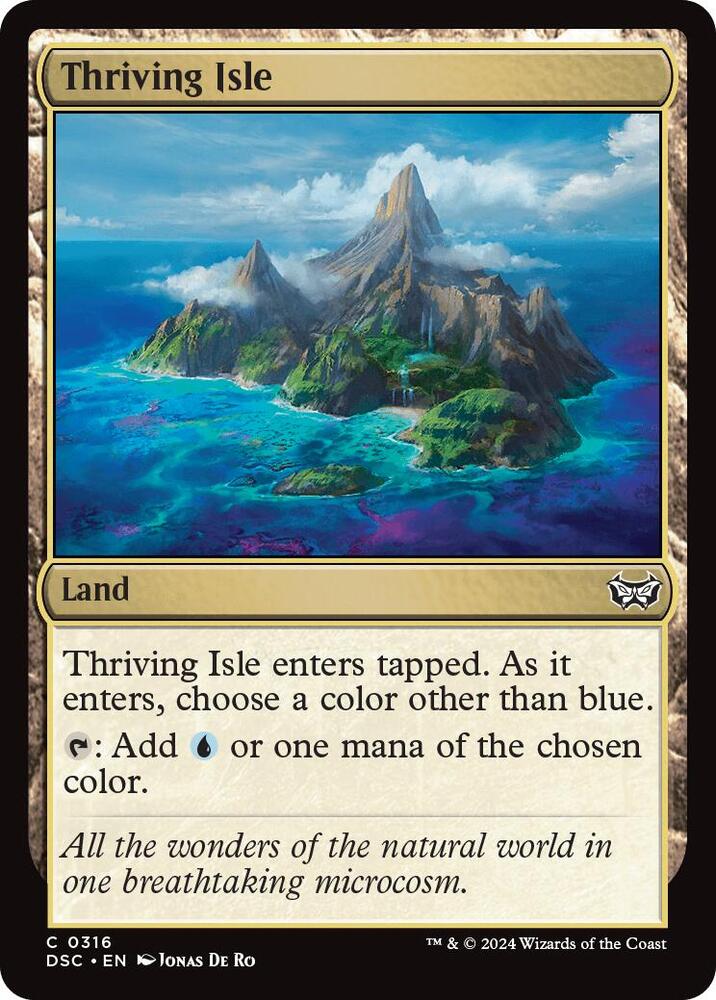 Thriving Isle 316 card from Commander: Duskmourn: House of Horror