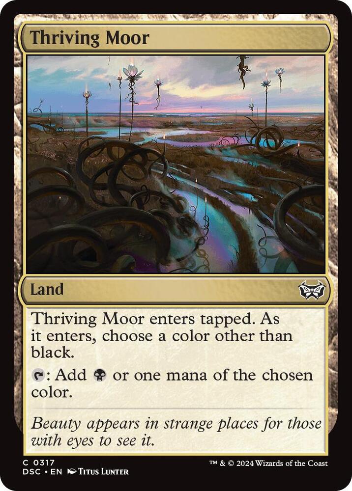 Thriving Moor 317 card from Commander: Duskmourn: House of Horror