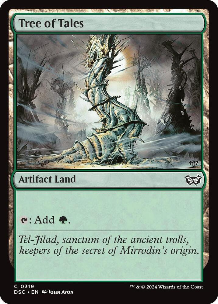 Tree of Tales 319 card from Commander: Duskmourn: House of Horror