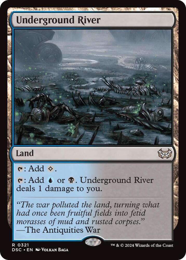 Underground River 321 card from Commander: Duskmourn: House of Horror