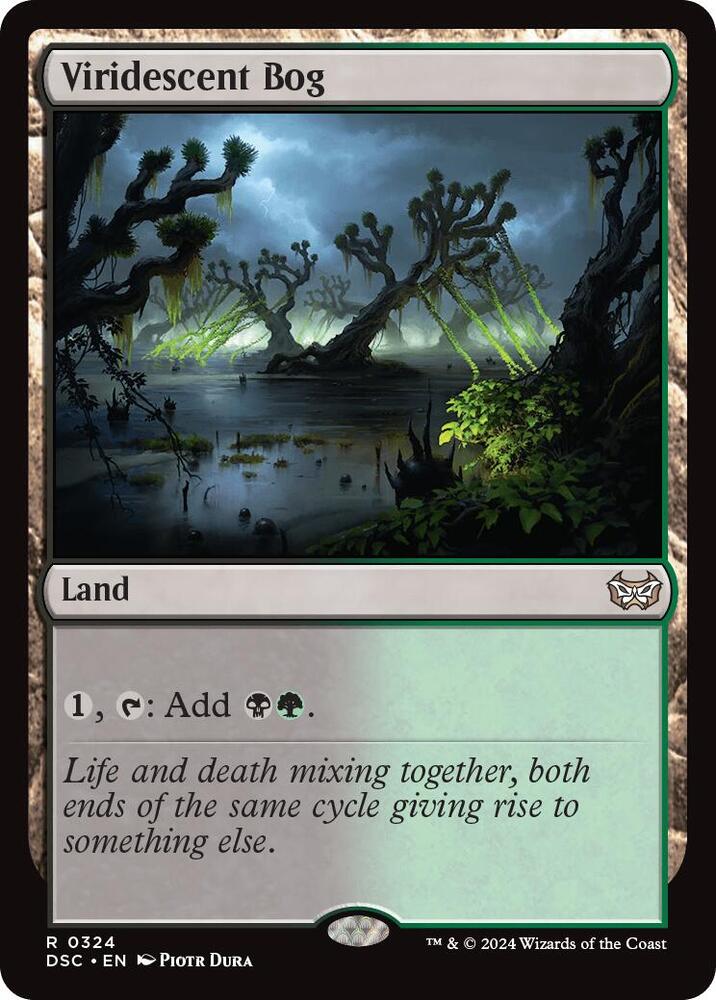 Viridescent Bog 324 card from Commander: Duskmourn: House of Horror