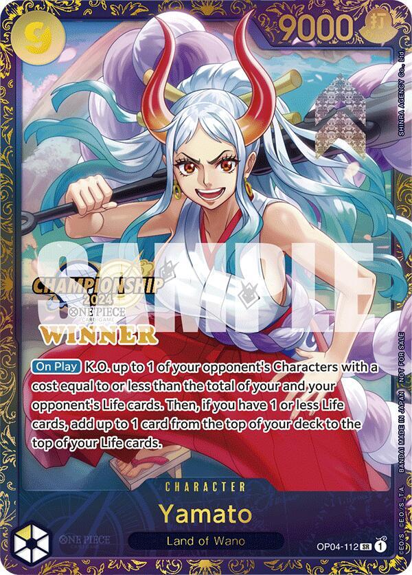 Yamato (Championship 2024 Finals Winner) OP04-112 card from One Piece Promotion Cards