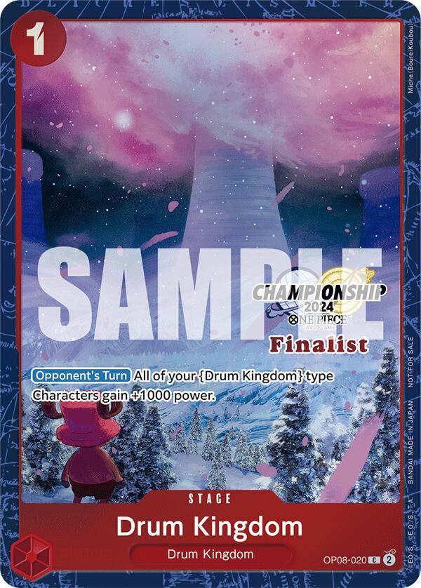 Drum Kingdom (Championship 2024 Finalist Card Set) OP08-020 card from One Piece Promotion Cards