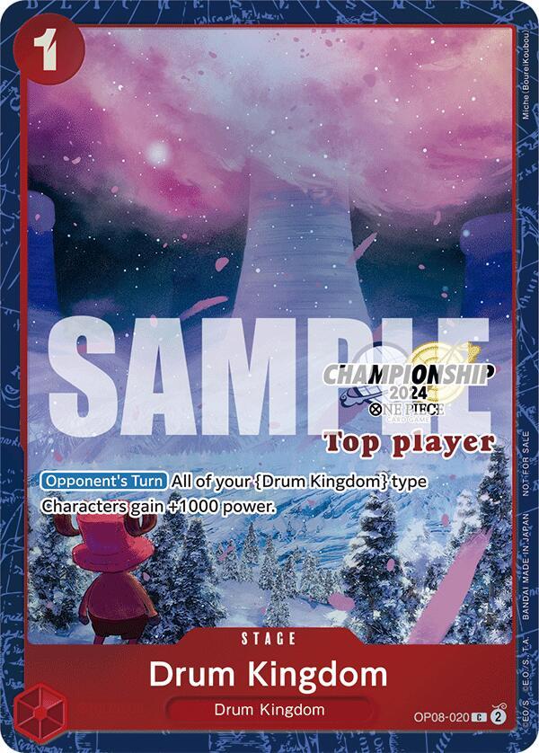 Drum Kingdom (Championship 2024 Top Player Pack) OP08-020 card from One Piece Promotion Cards