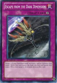 Escape from the Dark Dimension SDDC-EN040 card from Structure Deck: Dragons Collide