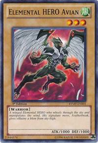 Elemental HERO Avian RYMP-EN001 card from Ra Yellow Mega Pack