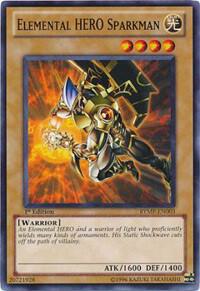 Elemental HERO Sparkman RYMP-EN003 card from Ra Yellow Mega Pack
