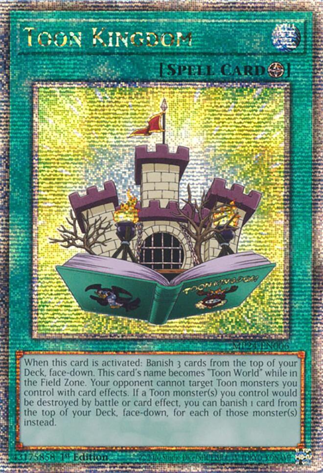 Toon Kingdom (Quarter Century Secret Rare) MP24-EN006 card from 25th Anniversary Tin: Dueling Mirrors