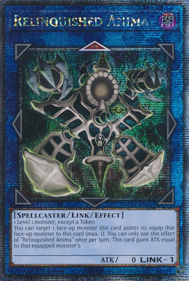 Relinquished Anima (Quarter Century Secret Rare) MP24-EN007 card from 25th Anniversary Tin: Dueling Mirrors