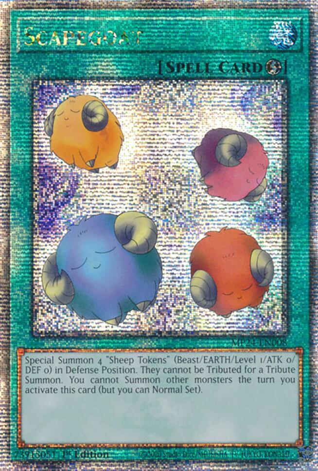 Scapegoat (Quarter Century Secret Rare) MP24-EN008 card from 25th Anniversary Tin: Dueling Mirrors
