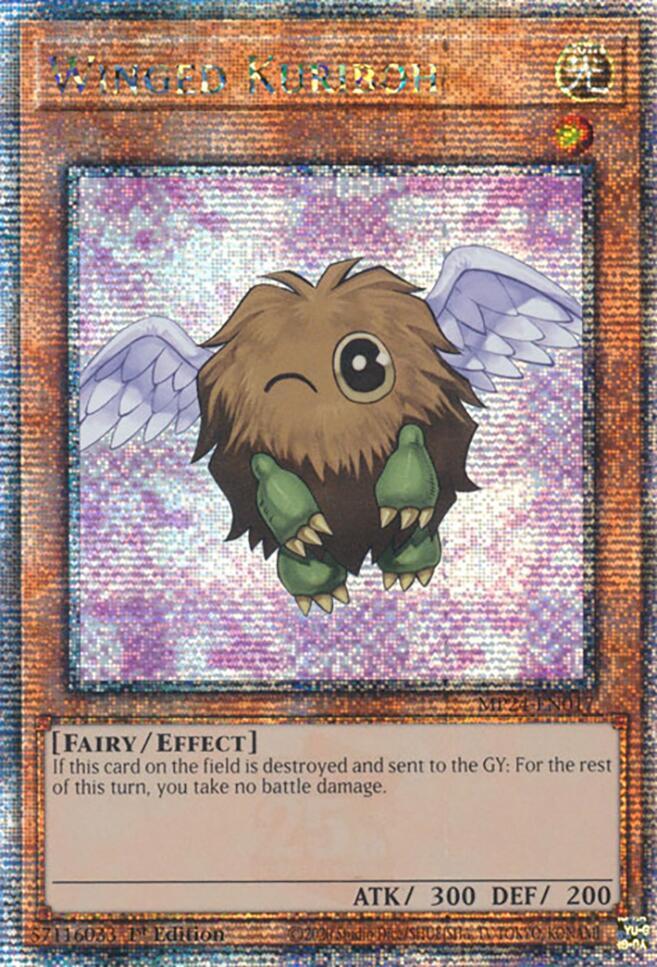 Winged Kuriboh (Quarter Century Secret Rare) MP24-EN017 card from 25th Anniversary Tin: Dueling Mirrors