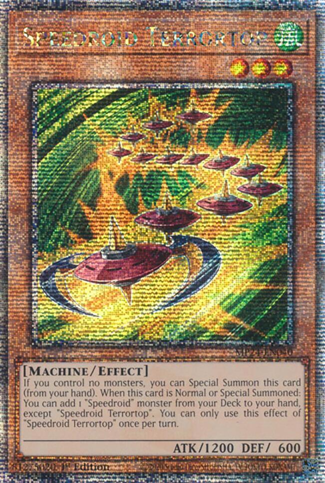 Speedroid Terrortop (Quarter Century Secret Rare) MP24-EN040 card from 25th Anniversary Tin: Dueling Mirrors