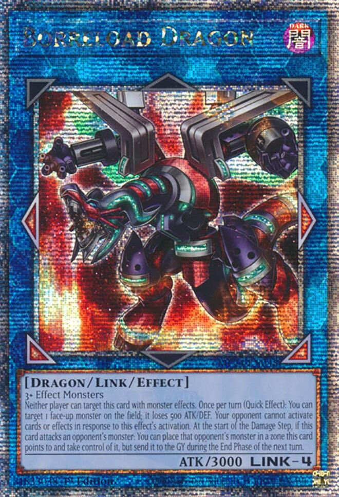 Borreload Dragon (Alternate Art) (Quarter Century Secret Rare) MP24-EN048 card from 25th Anniversary Tin: Dueling Mirrors