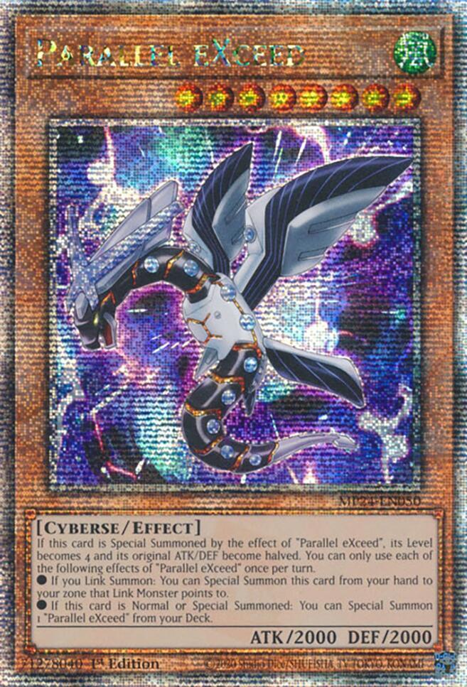 Parallel eXceed (Quarter Century Secret Rare) MP24-EN050 card from 25th Anniversary Tin: Dueling Mirrors