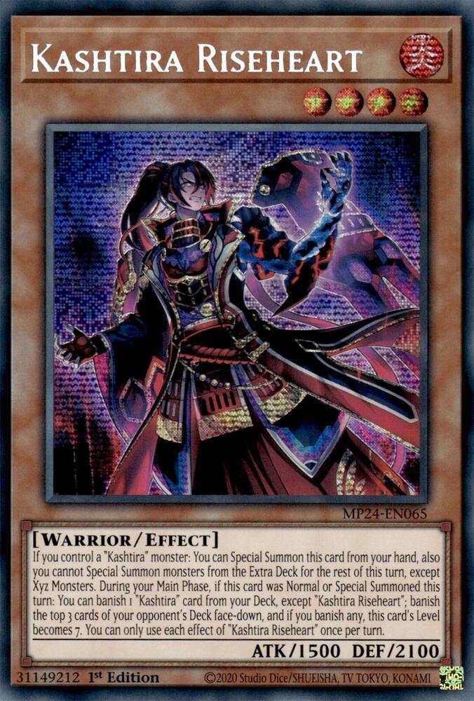 Kashtira Riseheart MP24-EN065 card from 25th Anniversary Tin: Dueling Mirrors