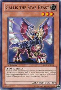 Gallis the Star Beast RYMP-EN013 card from Ra Yellow Mega Pack